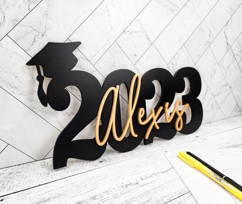 Custom Graduation Decor Name Sign - Canvasgiftco