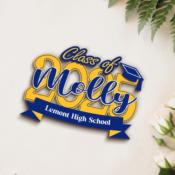 Custom Graduation Name Sign - Laser Cut Double Layer - Canvasgiftco