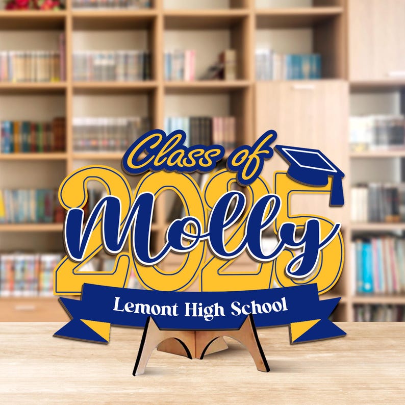 Custom Graduation Name Sign - Laser Cut Double Layer - Canvasgiftco