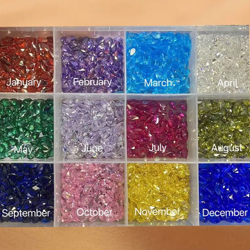 Custom Heart Birthstone Ring - Canvasgiftco