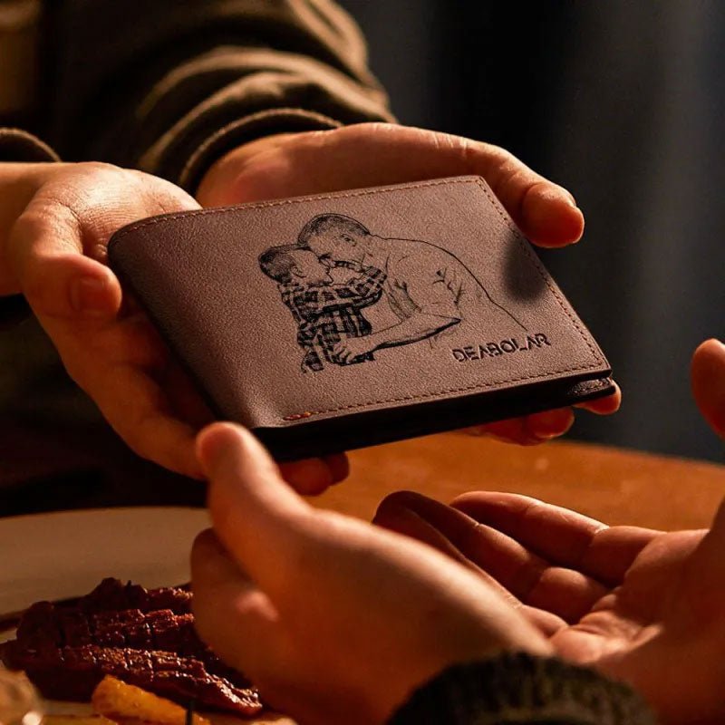 Custom Mens Wallets Personalized Photo - Canvasgiftco