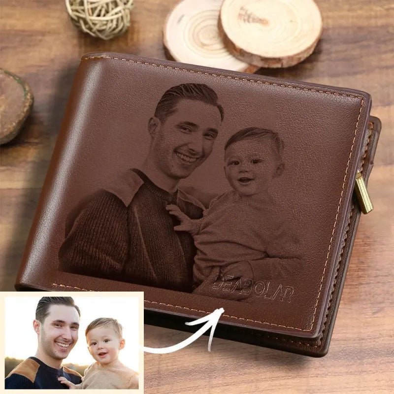 Custom Mens Wallets Personalized Photo - Canvasgiftco