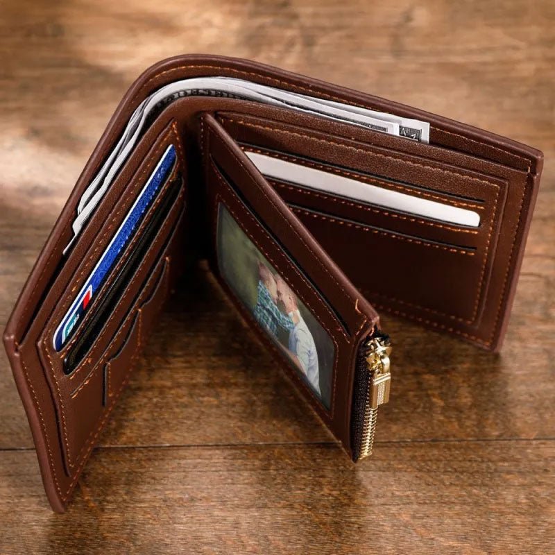 Custom Mens Wallets Personalized Photo - Canvasgiftco