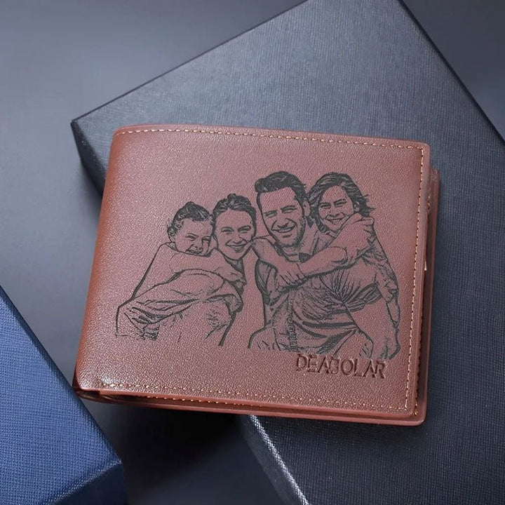 Custom Mens Wallets Personalized Photo - Canvasgiftco