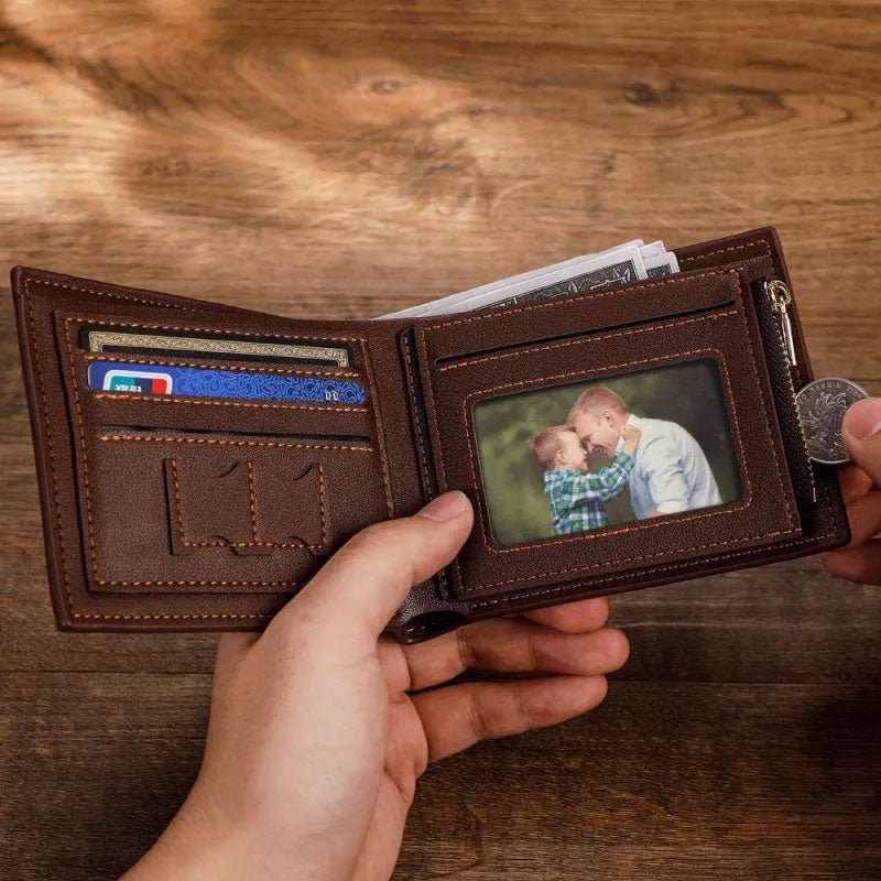 Custom Mens Wallets Personalized Photo - Canvasgiftco