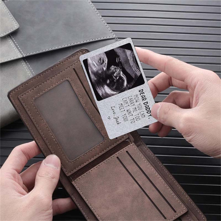 Custom Metal Ultrasonic Photo Wallet Card - Canvasgiftco