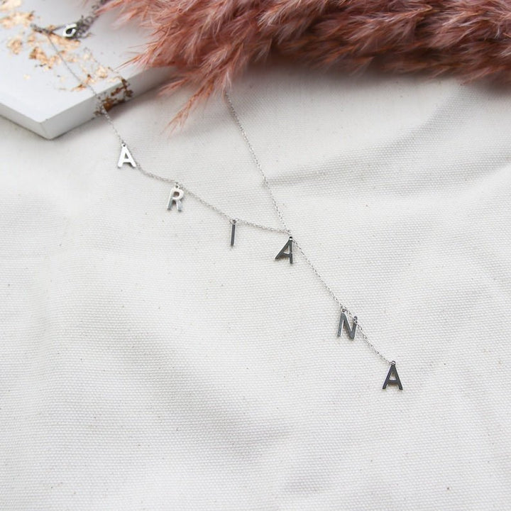 Custom Name Lariat Necklace - Canvasgiftco