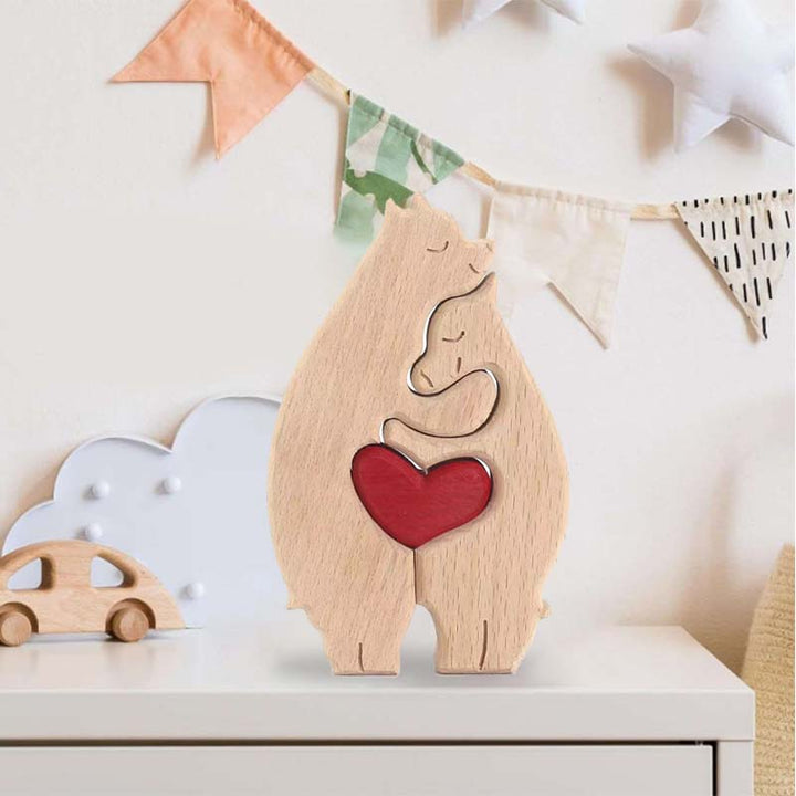 Custom Personalized Family Bear Jigsaw Puzzle - Canvasgiftco