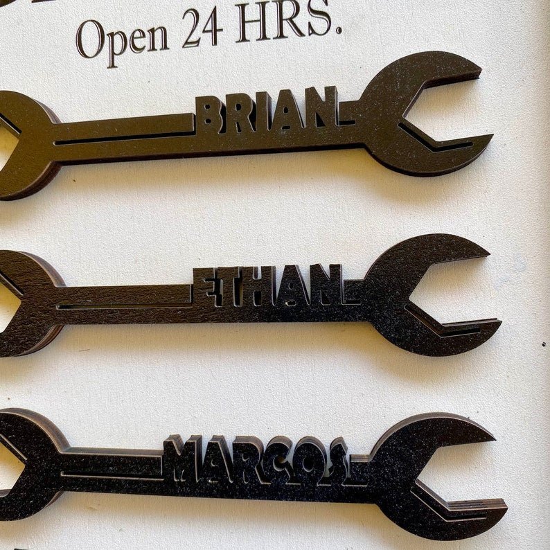 Custom Personalized Garage Wooden Sign - Father's Day Gift - Canvasgiftco