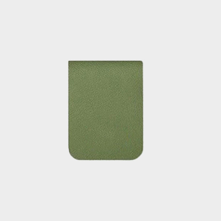 Custom Personalized Magnetic Leather Bookmark - With Name and Birthday Flowers - Canvasgiftco