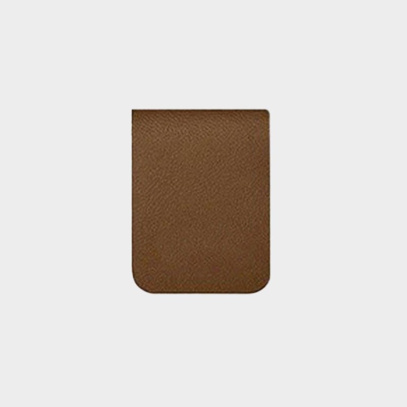 Custom Personalized Magnetic Leather Bookmark - With Name and Birthday Flowers - Canvasgiftco