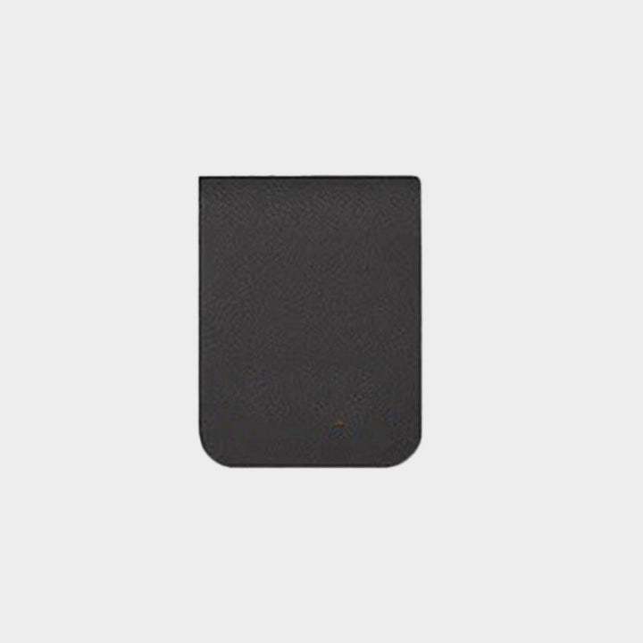 Custom Personalized Magnetic Leather Bookmark - With Name and Birthday Flowers - Canvasgiftco