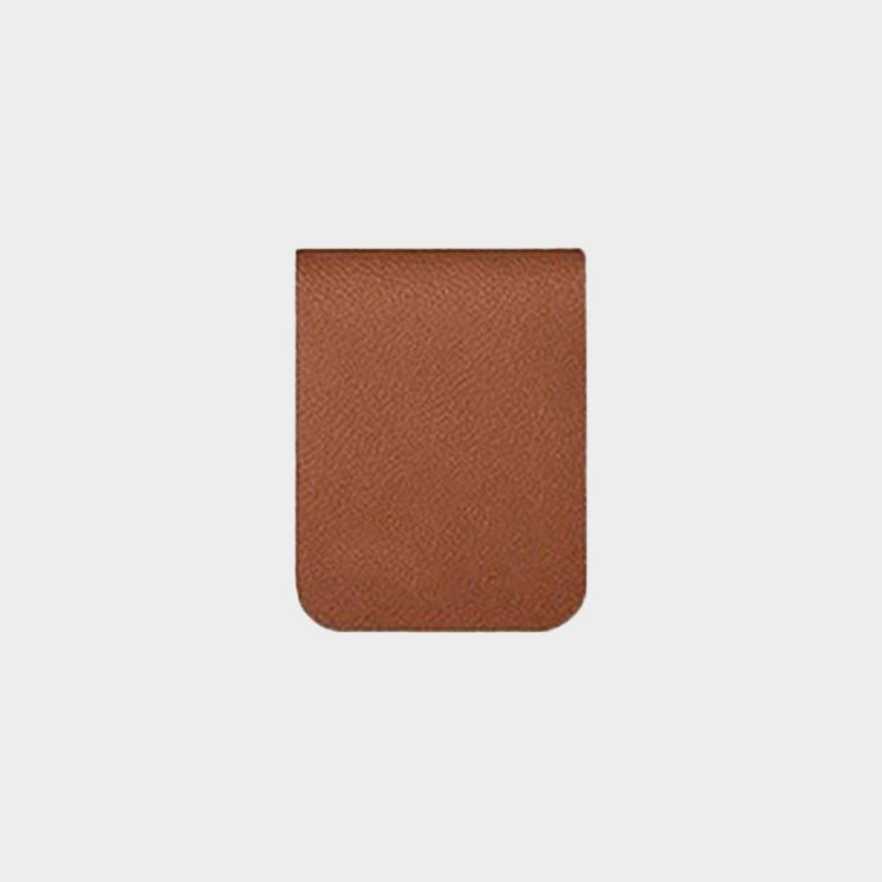 Custom Personalized Magnetic Leather Bookmark - With Name and Birthday Flowers - Canvasgiftco