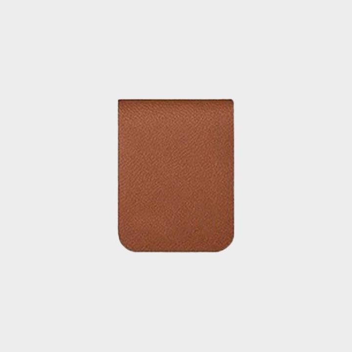 Custom Personalized Magnetic Leather Bookmark - With Name and Birthday Flowers - Canvasgiftco