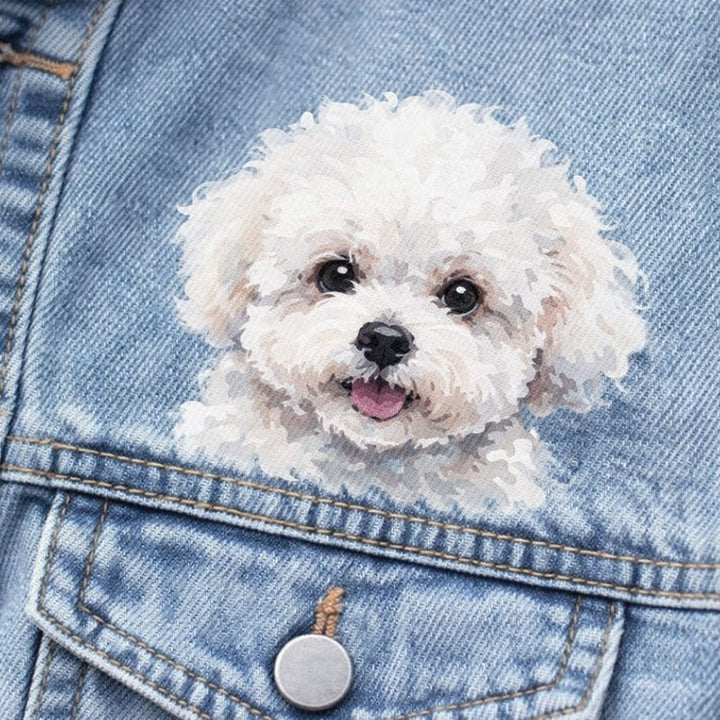 Custom Pet Portrait Denim Jacket - Canvasgiftco