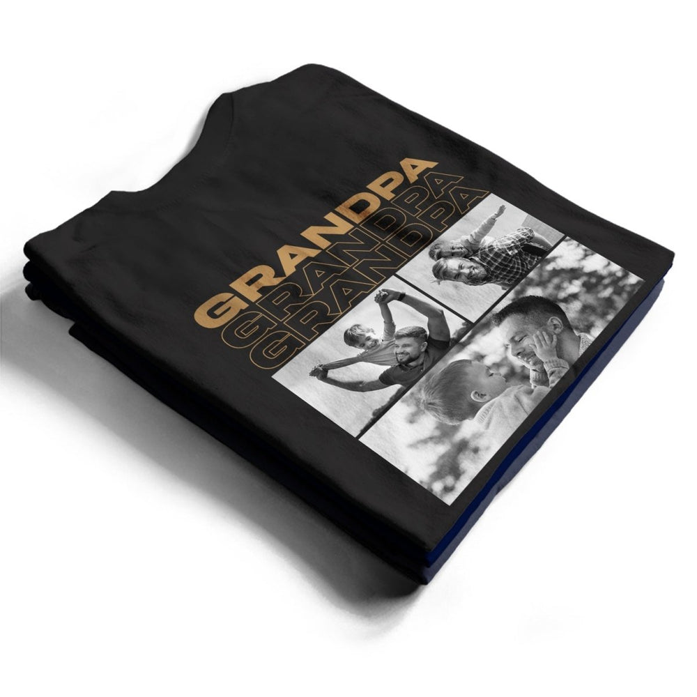 Custom Photo B&W - Gift For Father - Personalized T Shirt - Canvasgiftco
