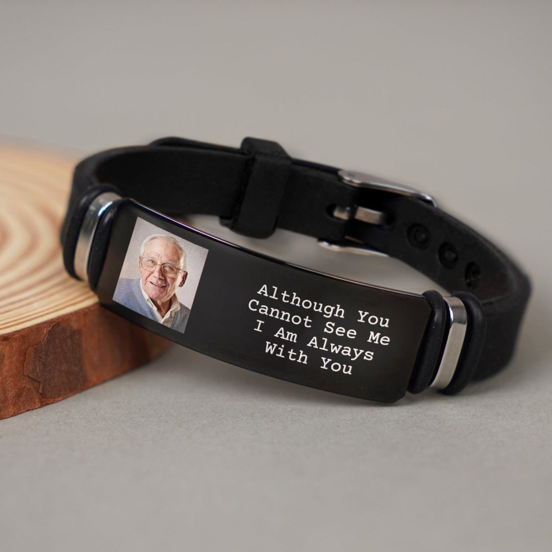 Custom Photo I'll Carry You - Memorial Gift For Family, Siblings, Friends, Dog Lovers, Cat Lovers - Personalized Engraved Bracelet - Canvasgiftco