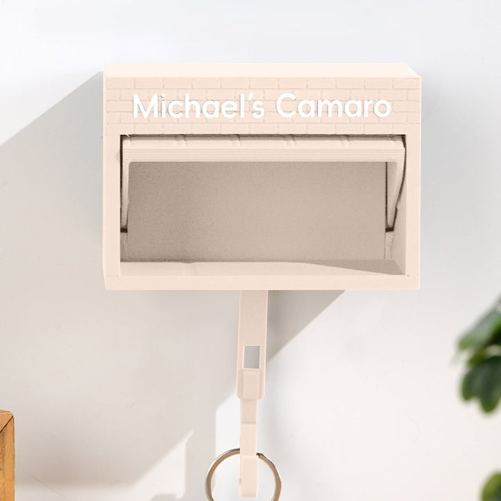 Customised Personalised Mini Garage Key Holder - Includes Car Model - Canvasgiftco