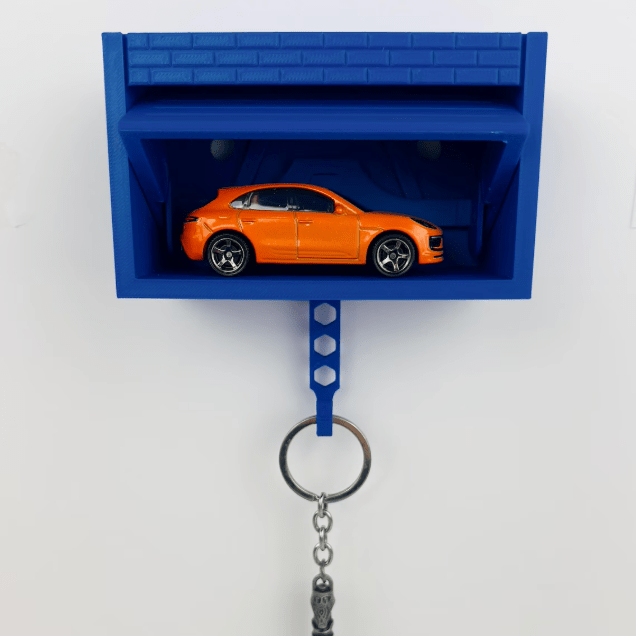 Customised Personalised Mini Garage Key Holder - Includes Car Model - Canvasgiftco