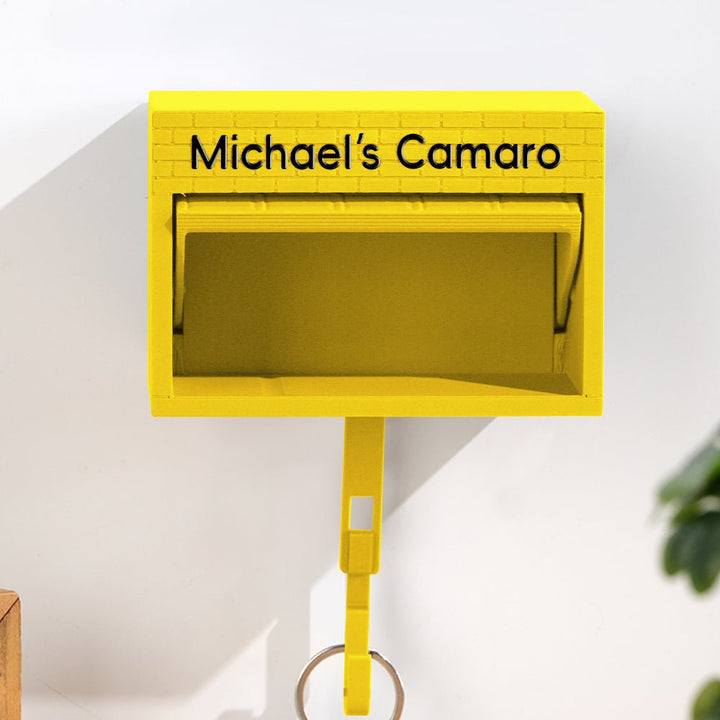 Customised Personalised Mini Garage Key Holder - Includes Car Model - Canvasgiftco