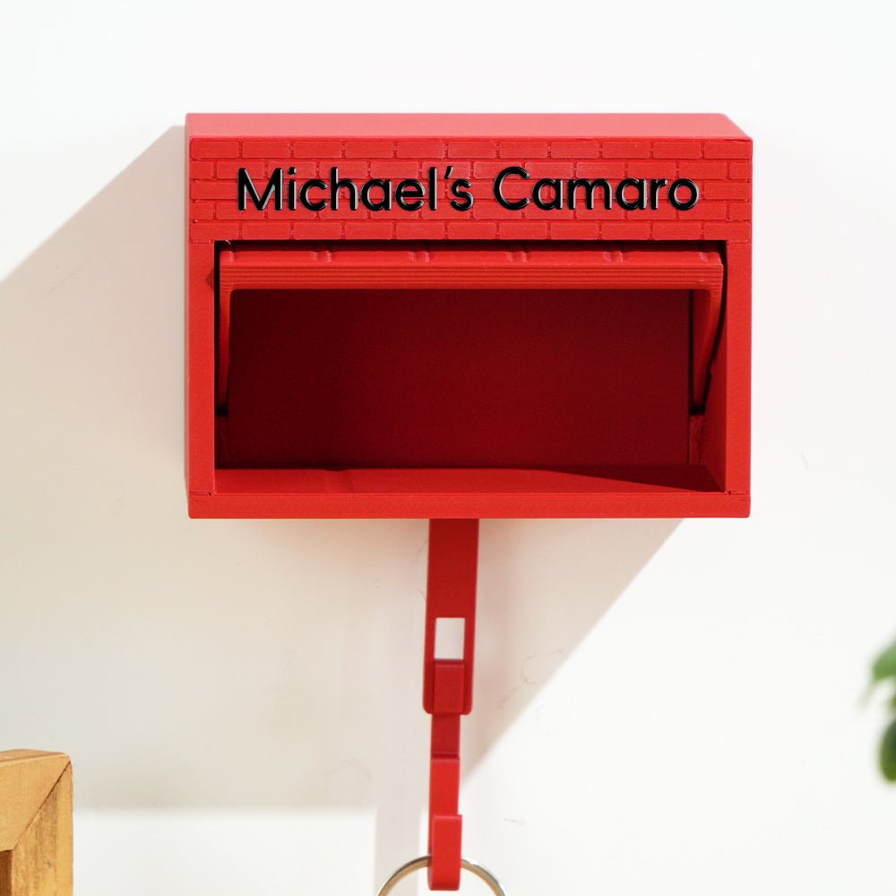 Customised Personalised Mini Garage Key Holder - Includes Car Model - Canvasgiftco
