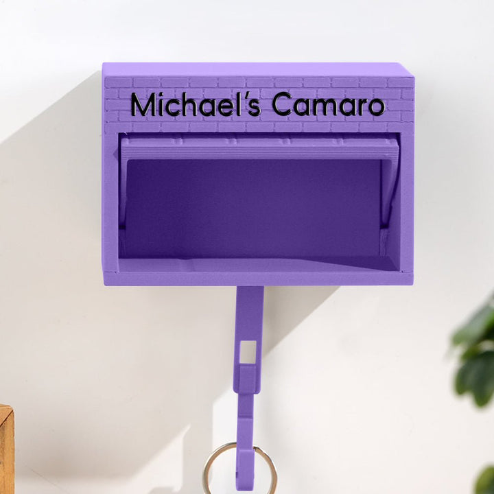 Customised Personalised Mini Garage Key Holder - Includes Car Model - Canvasgiftco