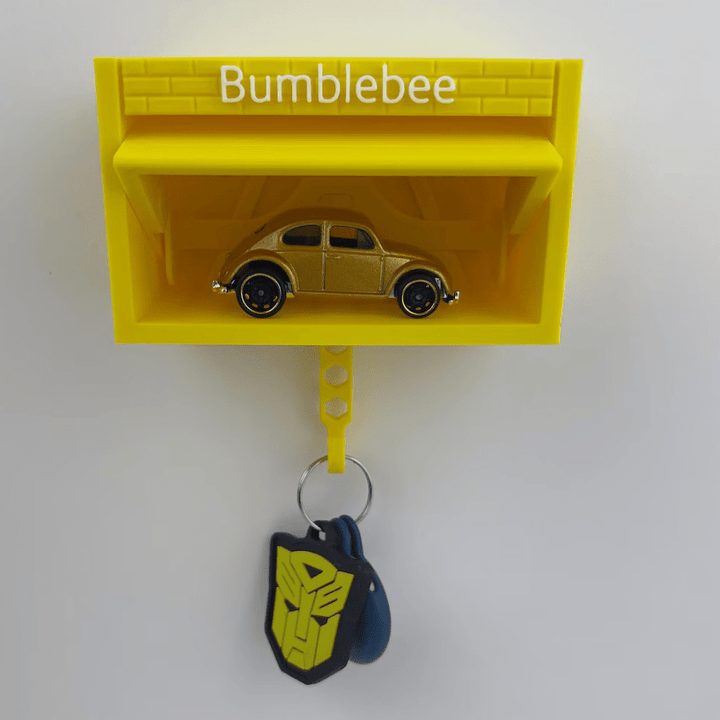 Customised Personalised Mini Garage Key Holder - Includes Car Model - Canvasgiftco