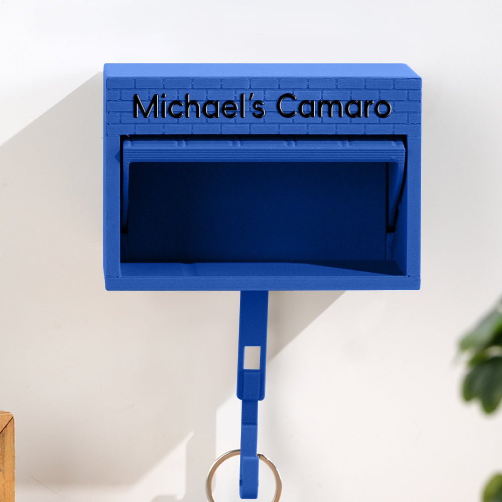 Customised Personalised Mini Garage Key Holder - Includes Car Model - Canvasgiftco