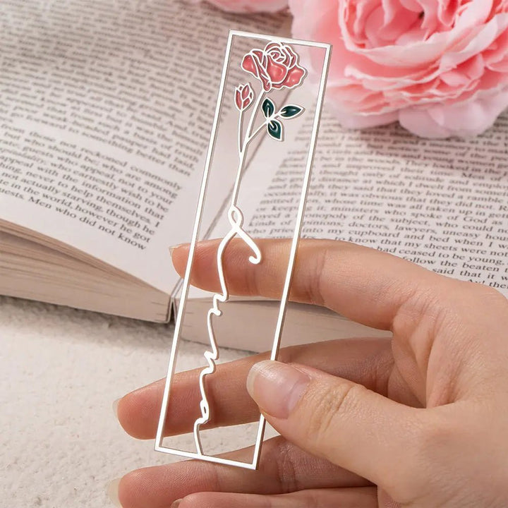 Customized Birthday Flower Name Bookmark - Canvasgiftco