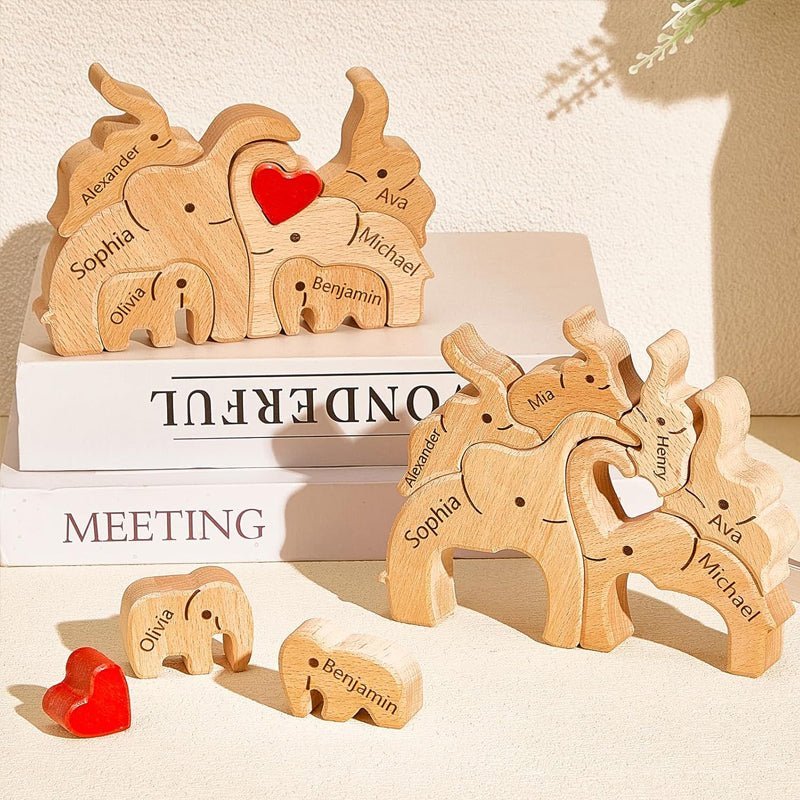 Customized Elephant Family - Canvasgiftco