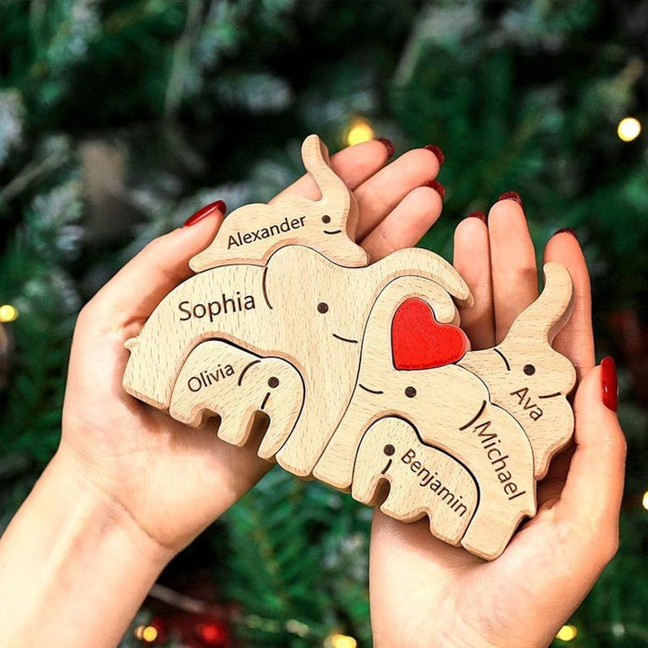 Customized Elephant Family - Canvasgiftco