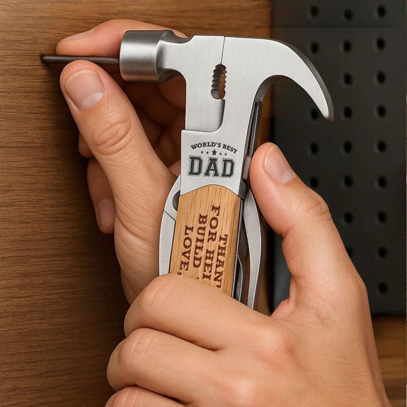 Customized Family Personalized Multi-Function Hammer - Father's Day Gift for Dad and Grandpa - Canvasgiftco