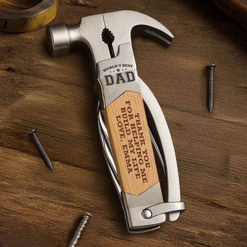 Customized Family Personalized Multi-Function Hammer - Father's Day Gift for Dad and Grandpa - Canvasgiftco