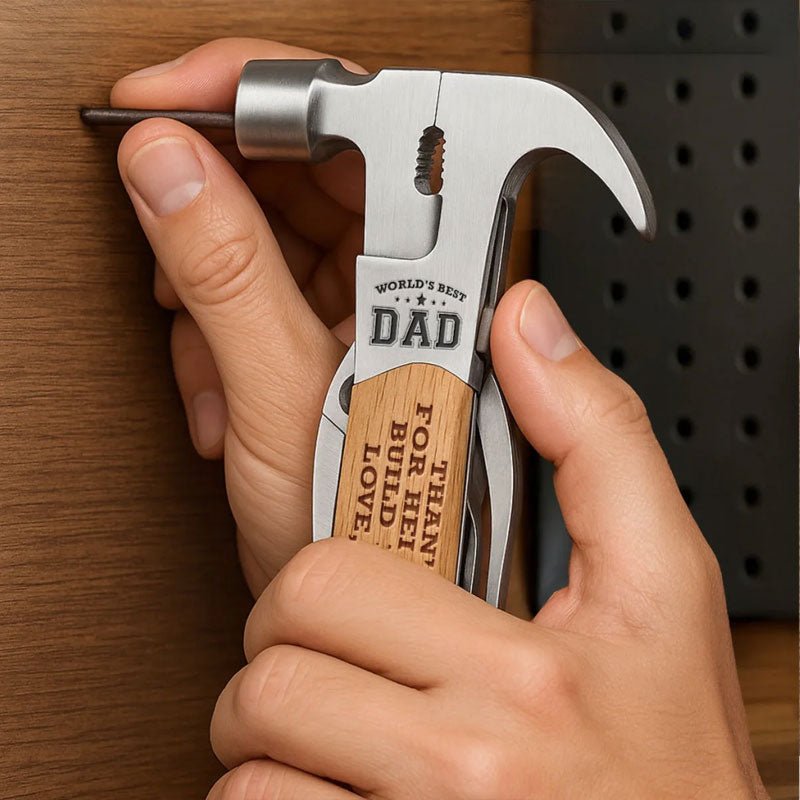 Customized Family Personalized Multi - Function Hammer - Father's Day Gift for Dad and Grandpa - Canvasgiftco