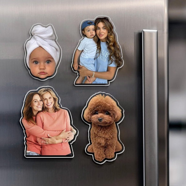 Customized Family Photo Fridge Magnet Father's Day Gift - Canvasgiftco