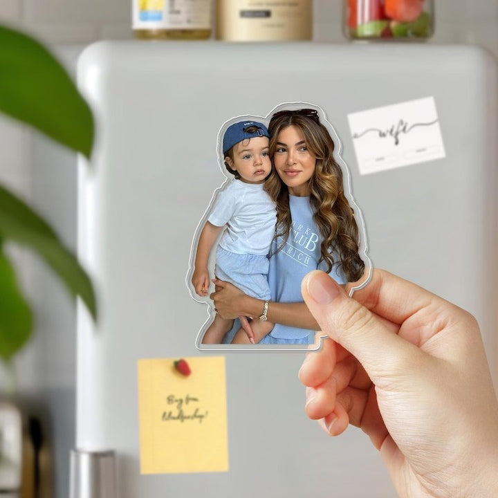 Customized Family Photo Fridge Magnet Father's Day Gift - Canvasgiftco