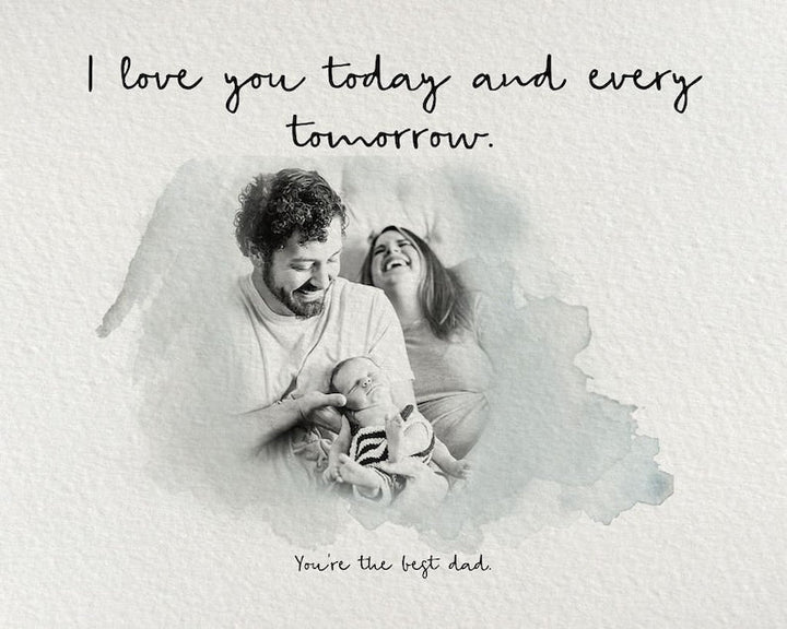 Customized Father's Day Photo Frame Gift from Wife And Daughter - Canvasgiftco
