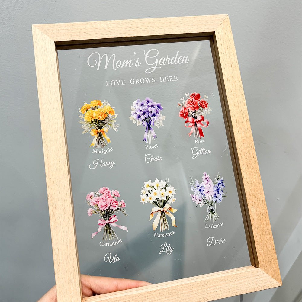 Customized LED Light Birth Month Flower Bouquet - Canvasgiftco