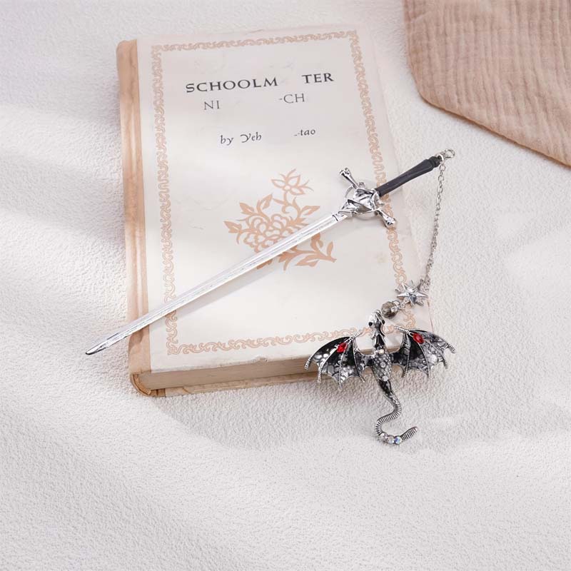 Customized Personalized Dragon Sword Pearl Star Fantasy Bookmark - Canvasgiftco
