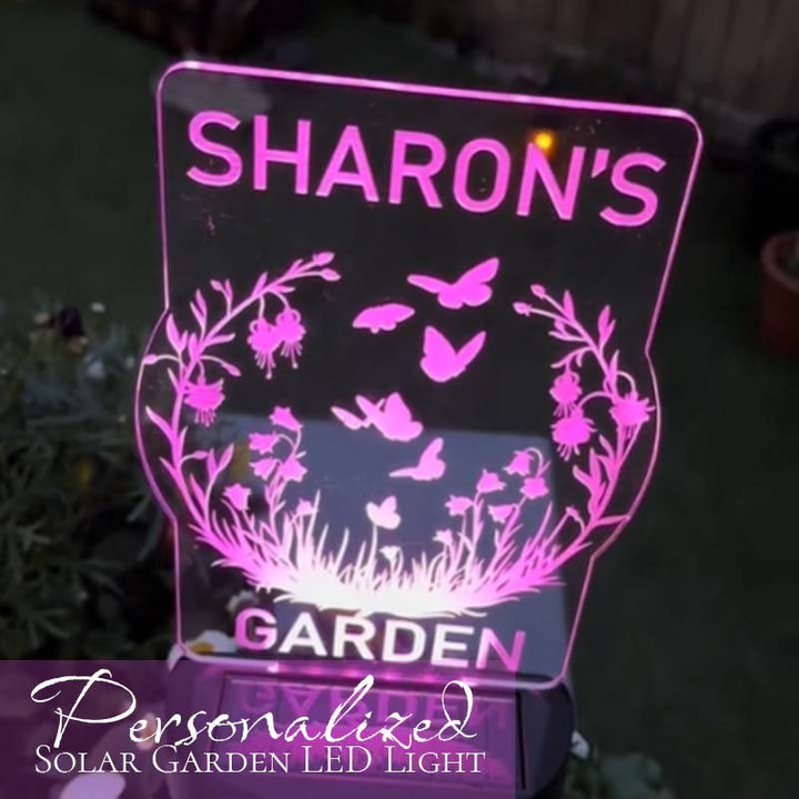 Customized Personalized Solar Garden LED Lights - Canvasgiftco