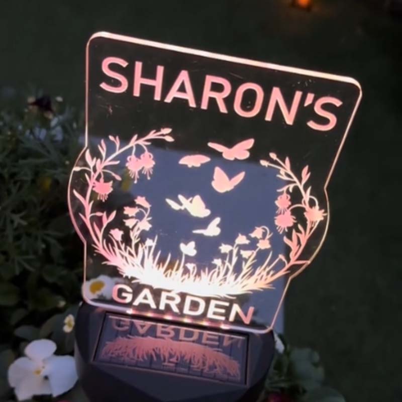 Customized Personalized Solar Garden LED Lights - Canvasgiftco