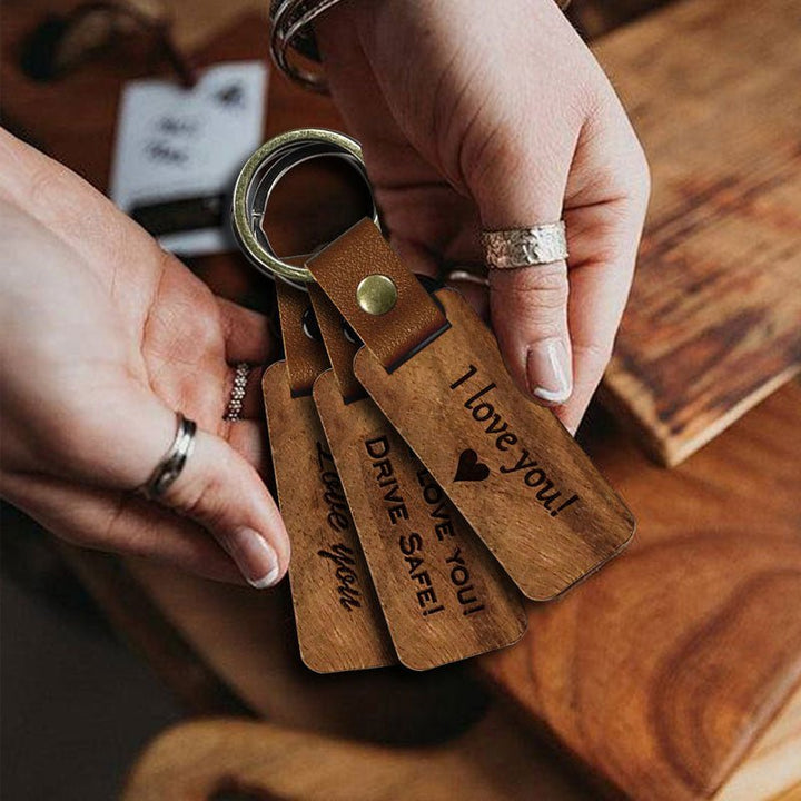 Customized Personalized Wooden Keychain - Canvasgiftco