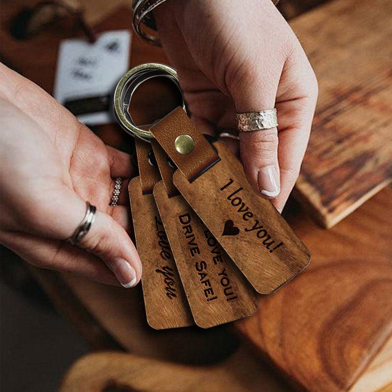 Customized Personalized Wooden Keychain - Canvasgiftco