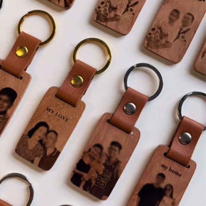 Customized Personalized Wooden Keychain - Canvasgiftco