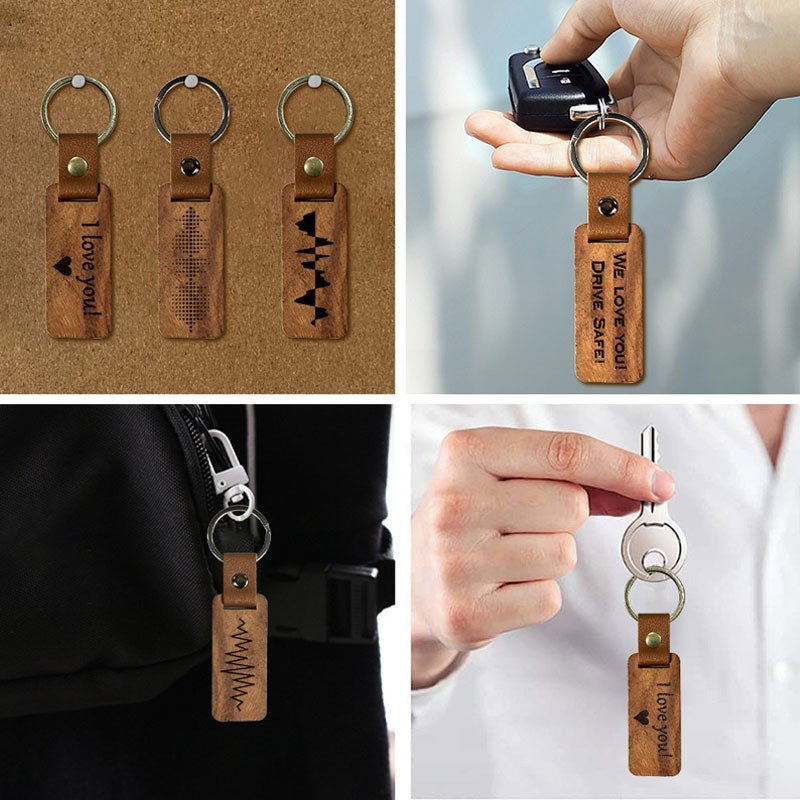 Customized Personalized Wooden Keychain - Canvasgiftco