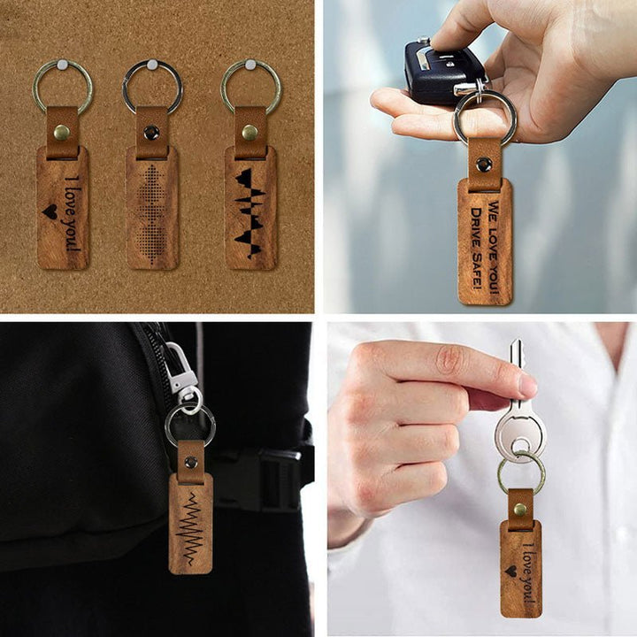 Customized Personalized Wooden Keychain - Canvasgiftco