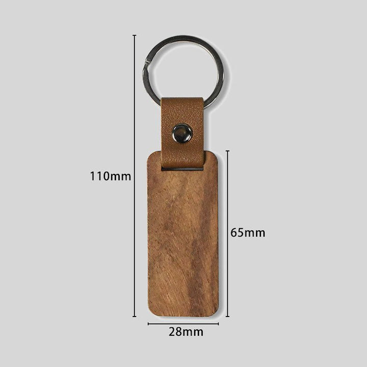 Customized Personalized Wooden Keychain - Canvasgiftco