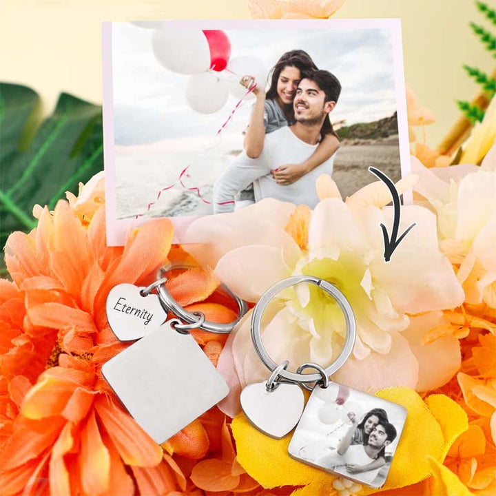 Customized Photo Keychain Photo - Canvasgiftco