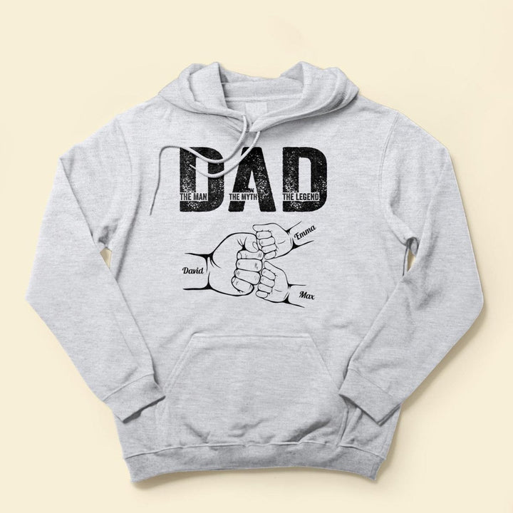 Dad The Man The Myth The Legend - Personalized Shirt Father's Day - Canvasgiftco