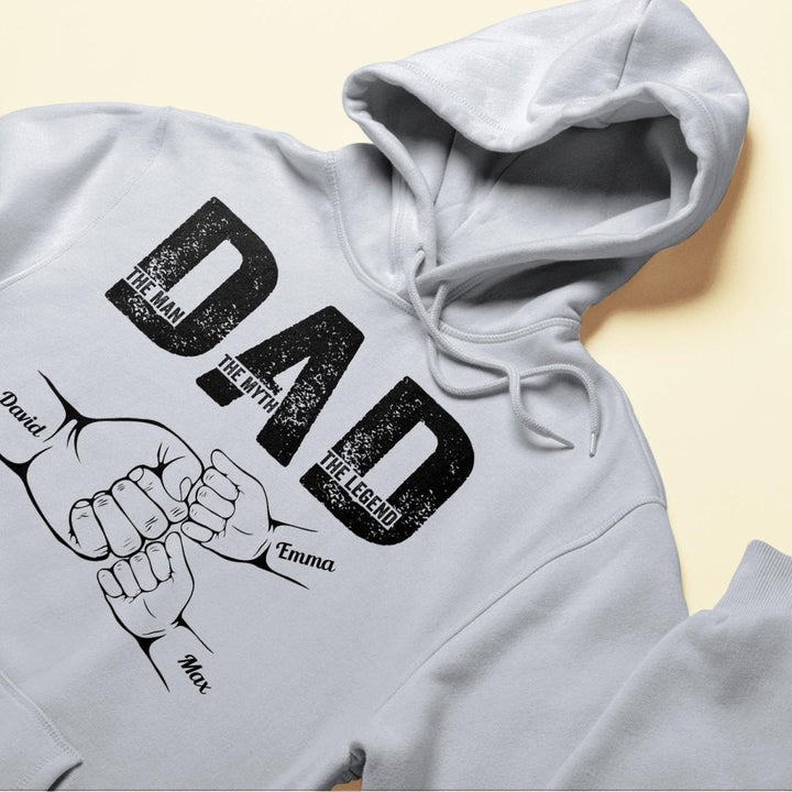 Dad The Man The Myth The Legend - Personalized Shirt Father's Day - Canvasgiftco